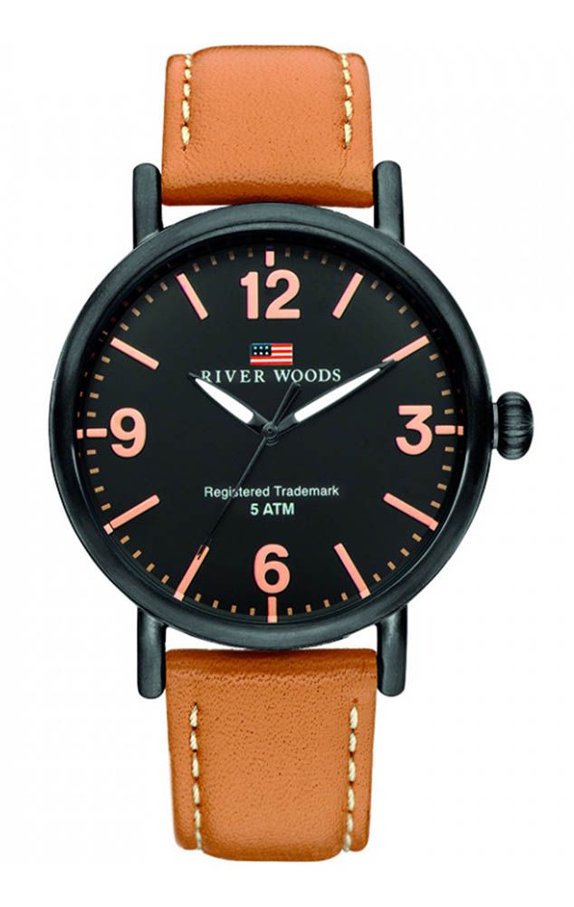 River Woods Delaware Braun Herren Armbanduhr RW420036