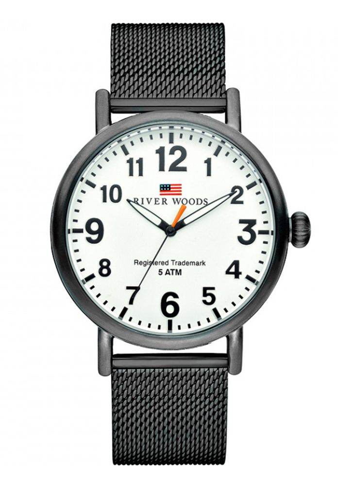 River Woods Sacramento Schwarz Herren Armbanduhr RW420009