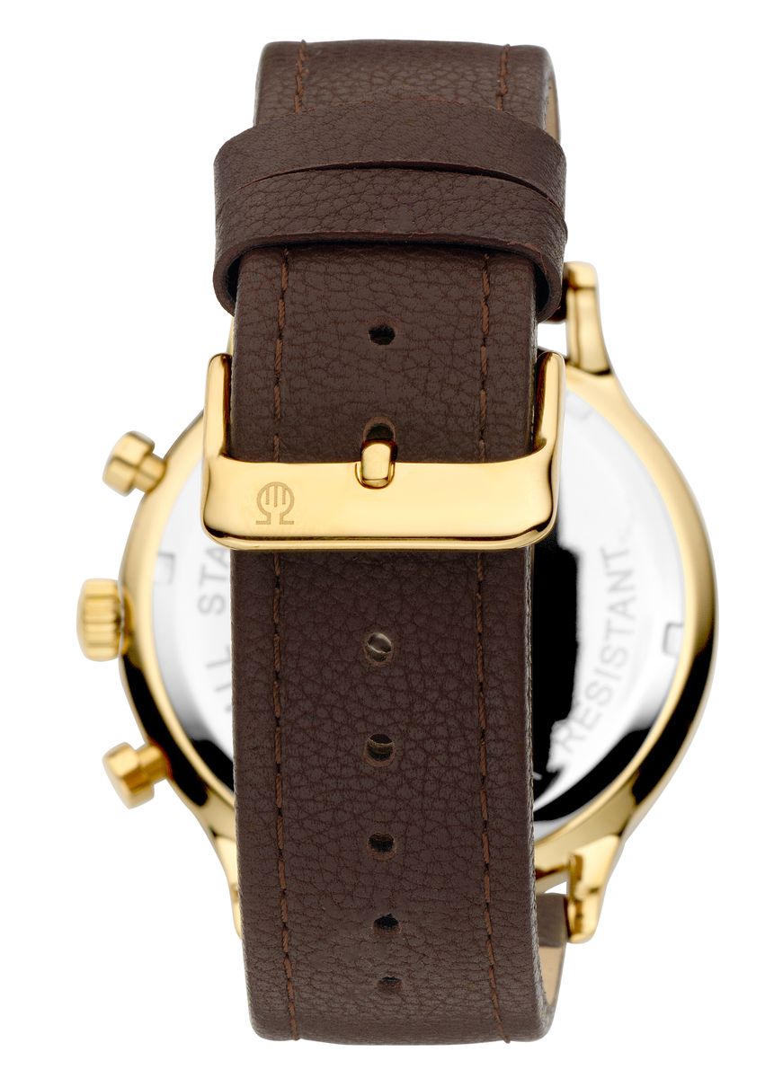 Anspruchsvoller Lederarmband-Chronograph