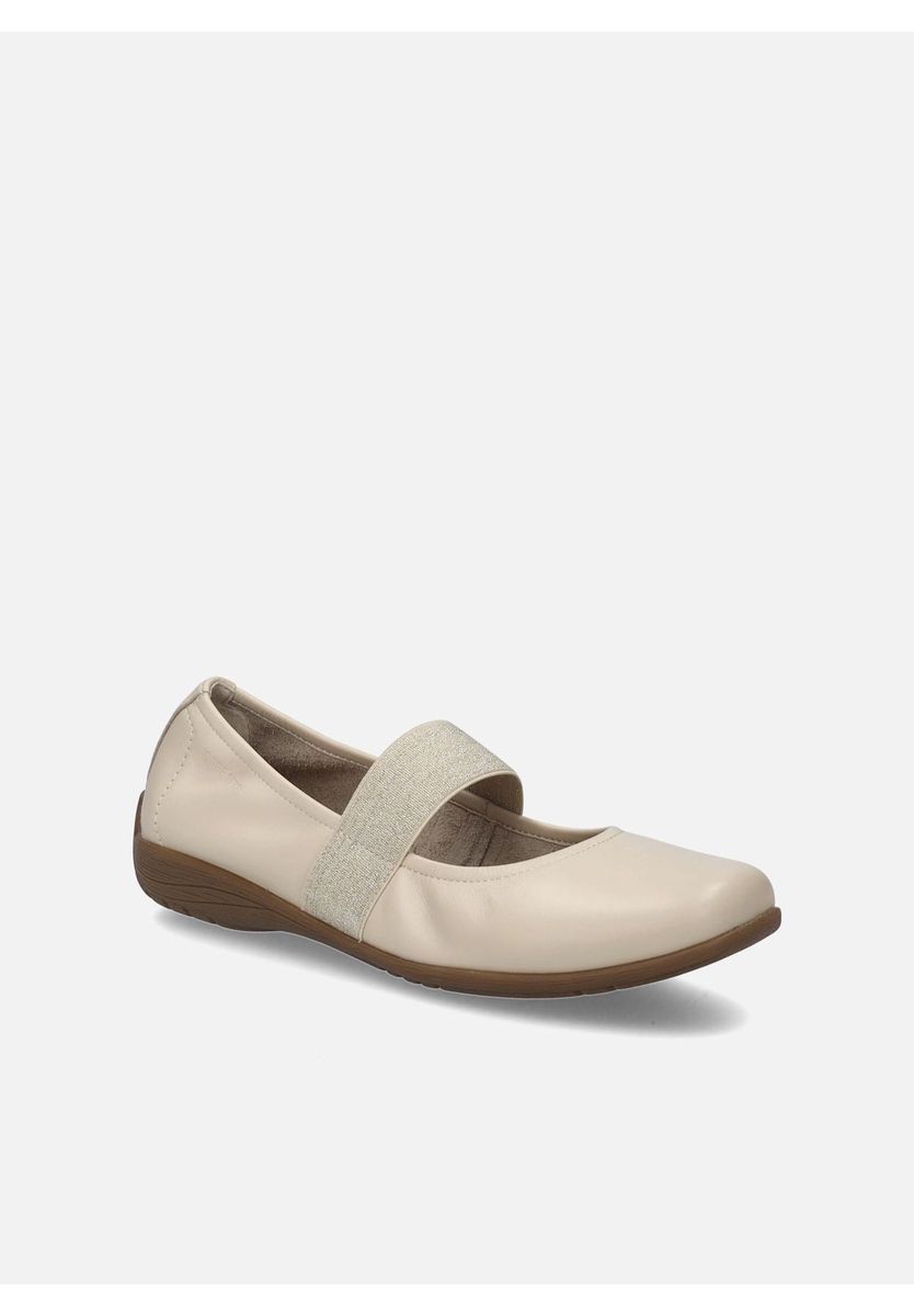 Bequemer Mary Jane Ballerina aus Leder