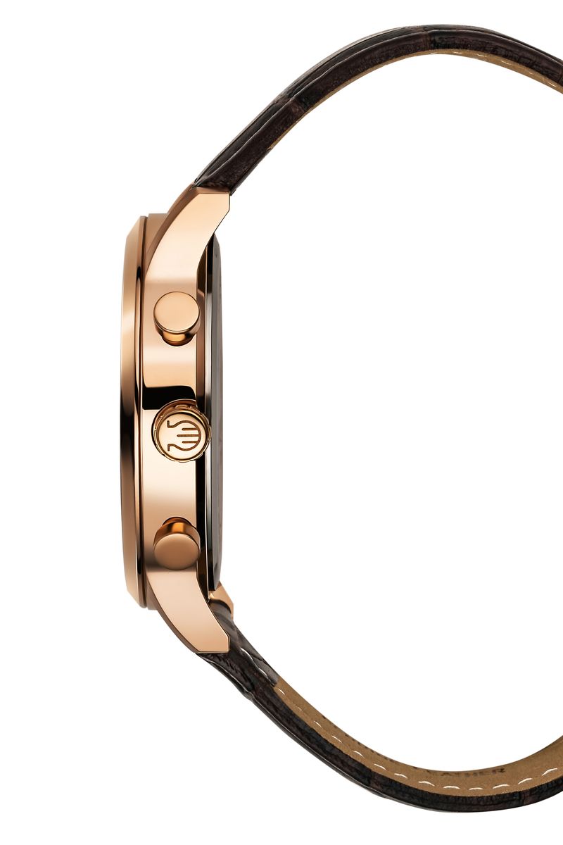 Eleganter Chronograph mit strukturiertem Zifferblatt