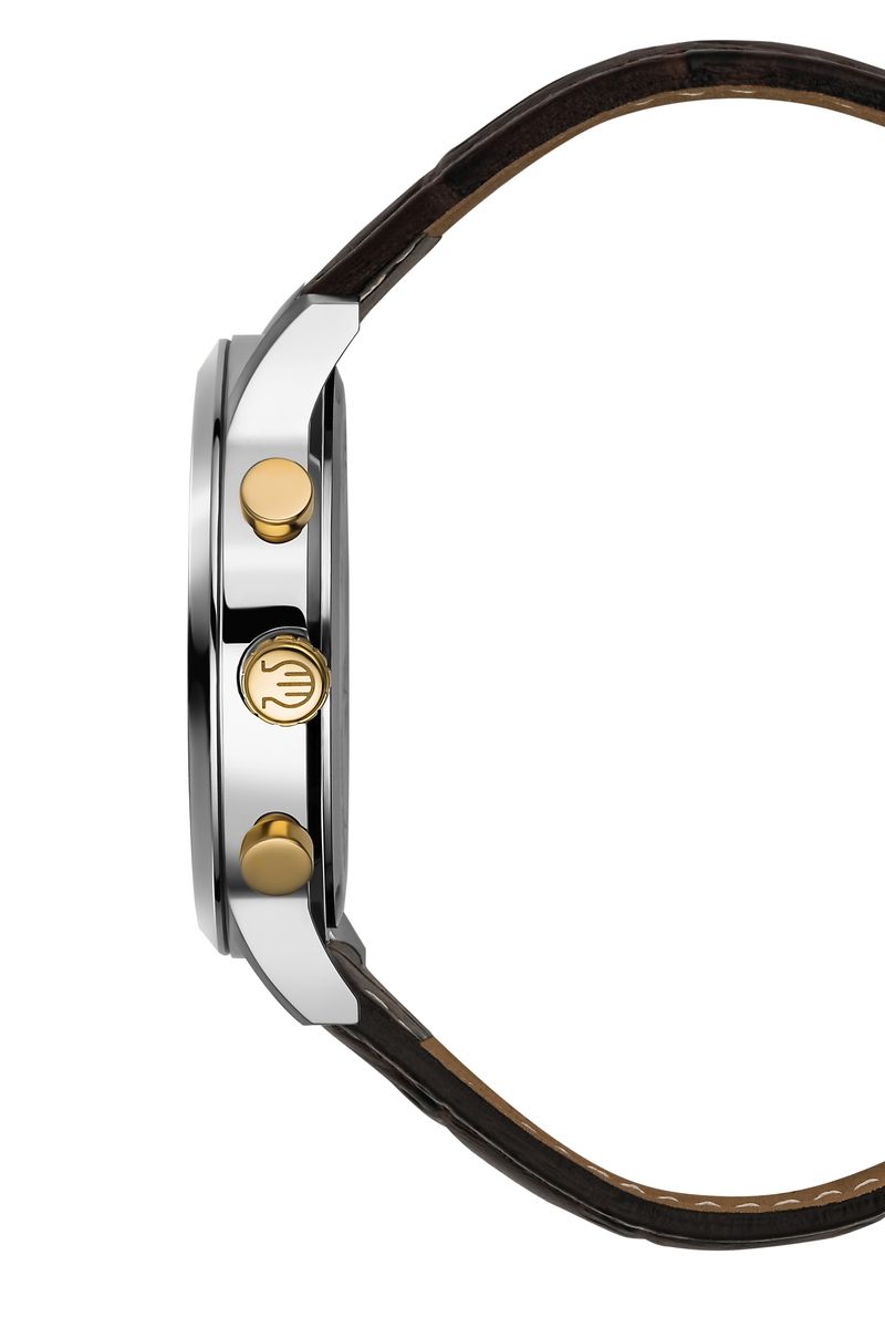 Eleganter Chronograph mit Lederarmband