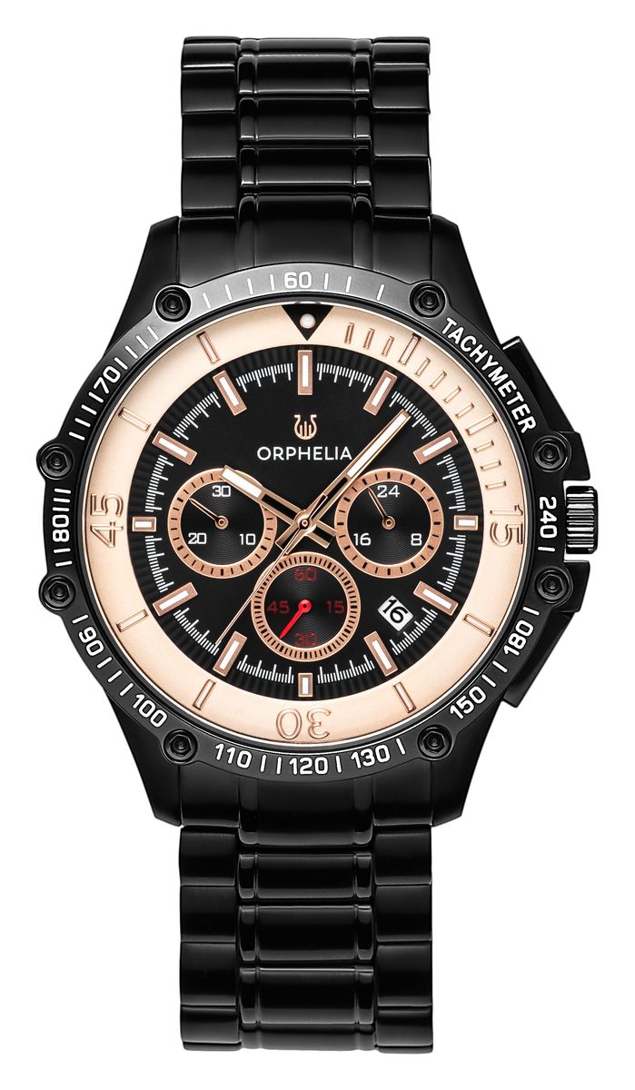 Orphelia Frenetic Herren-Armbanduhr, schwarz, OR82812