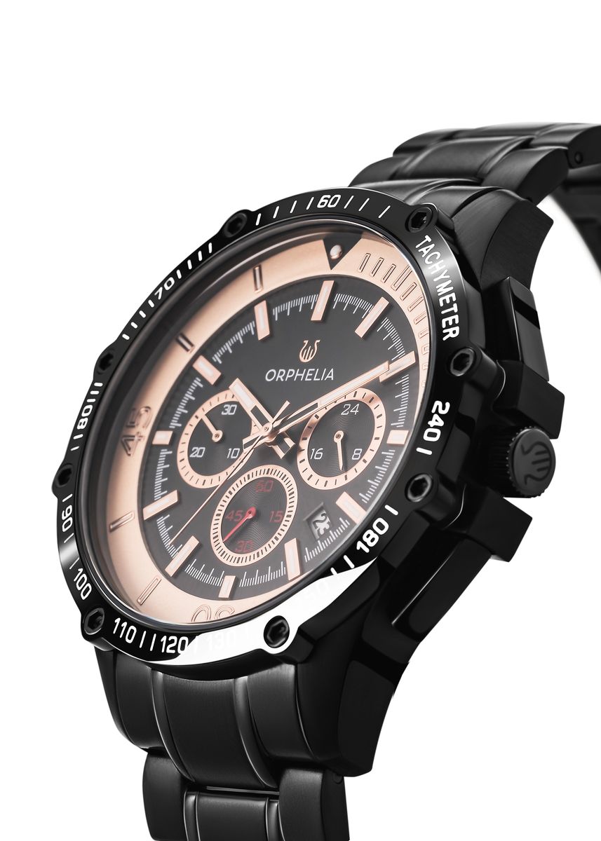 Sportlicher Chronograph mit Tachymeter-Skala