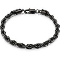 Zeeme Stainless Steel Armband Edelstahl/PVD schwarz