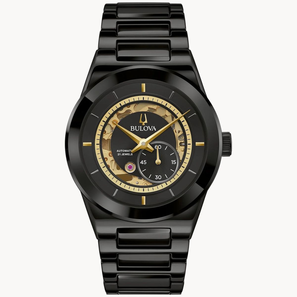 Bulova Millennia Kollektion Herren Schwarz Uhr 98A291
