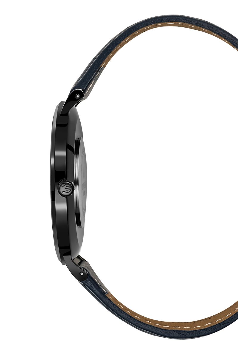 Minimalistische Analoguhr mit Lederarmband