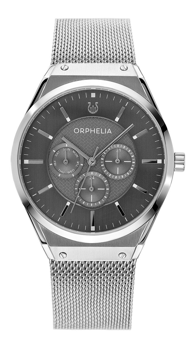 Orphelia Saffiano Herren-Armbanduhr, silberfarben, OR72900