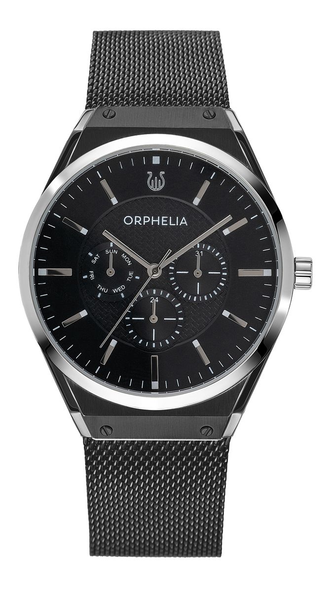 Orphelia Saffiano Herren-Armbanduhr OR72901, schwarz