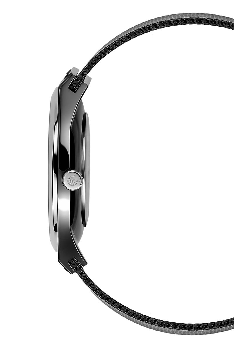 Multi-Zifferblatt-Uhr mit Mesh-Armband