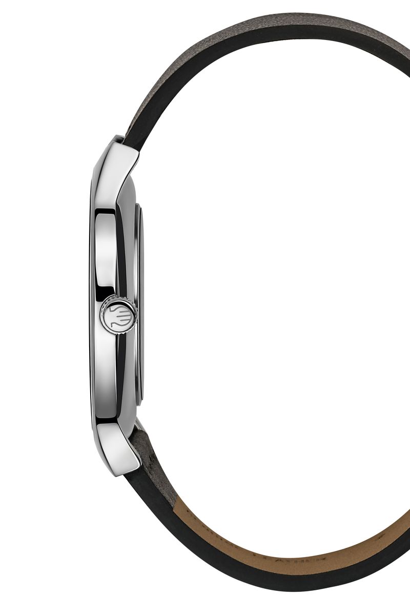 Minimalistische Analoguhr mit Lederarmband