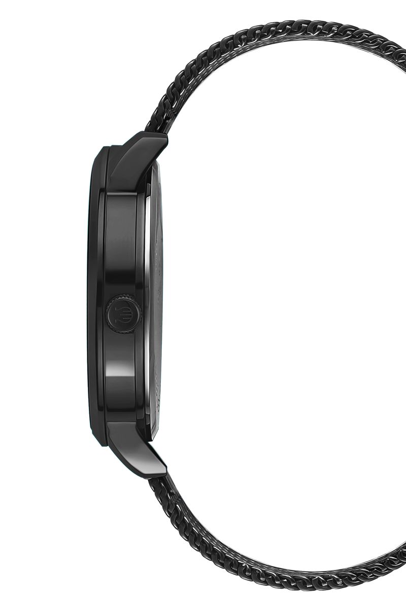 Klassische Analoguhr mit Mesh-Armband