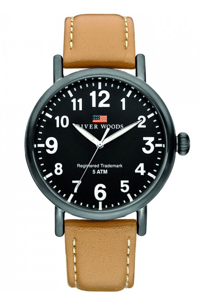 River Woods Delaware Braun Herren Armbanduhr RW420037