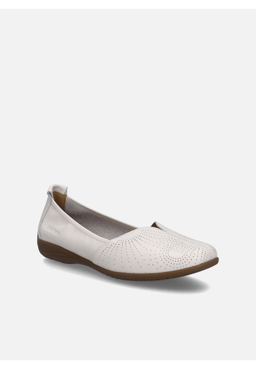 Ballerinas aus perforiertem Leder