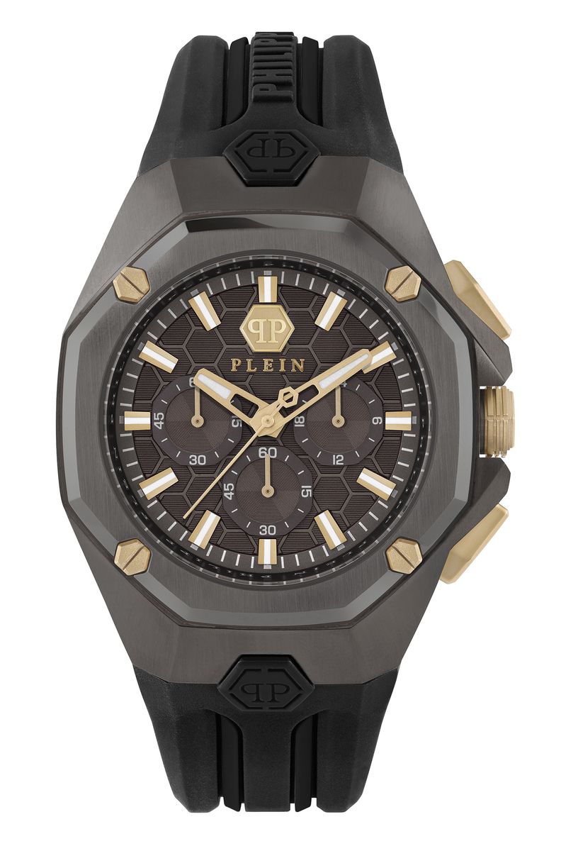 Philipp Plein Octagon Herren Schwarz Uhr PWTBA0323