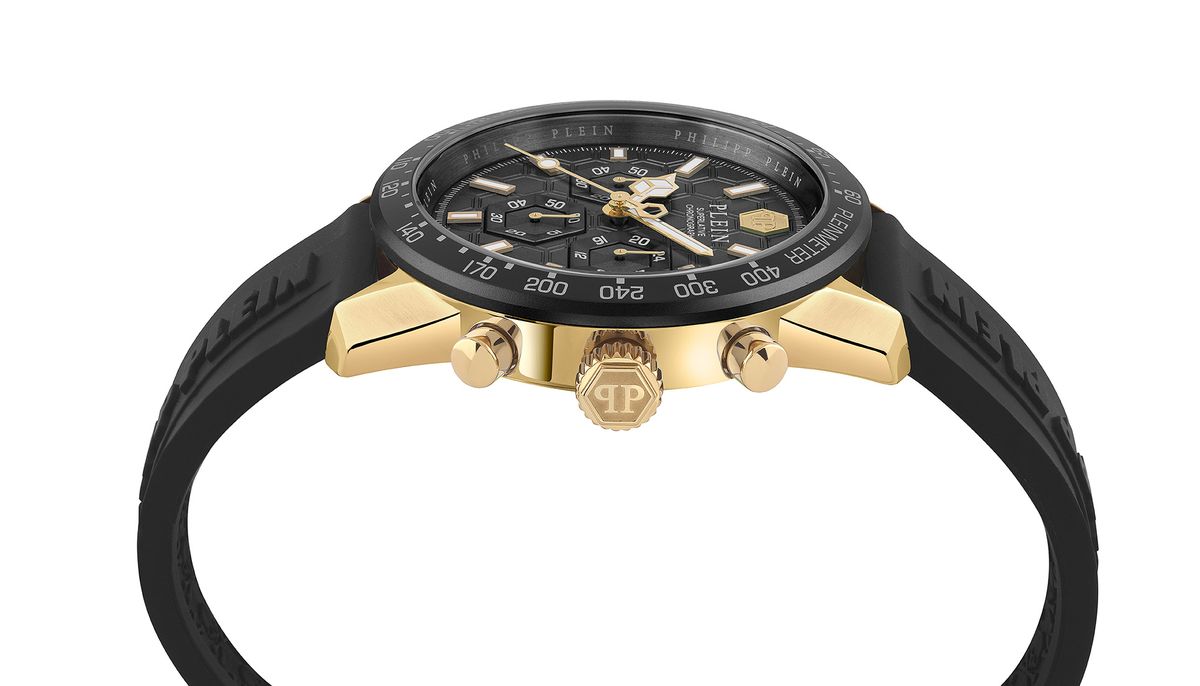 Sportliche Pleinmeter Chronograph Silikonuhr