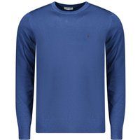 Coveri Moving Blau Viskose Herrenpullover