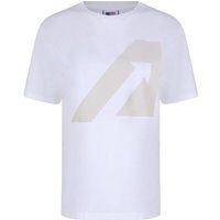 Autry Weißes Baumwoll-T-Shirt