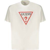 Guess Jeans Weißes Baumwoll Herren T-Shirt