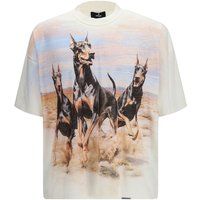 Represent Weißes Baumwoll-T-Shirt