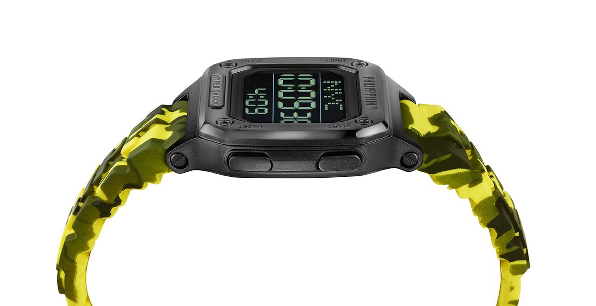 Digitale Sportuhr mit Tarnmuster