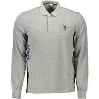 U.S. POLO ASSN. Graues Baumwoll-Herren-Polo-Shirt