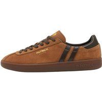 Patrick - "Monaco" Sneaker für Herren, Wildleder, Cupsohle (Braun/Dunkelbraun)