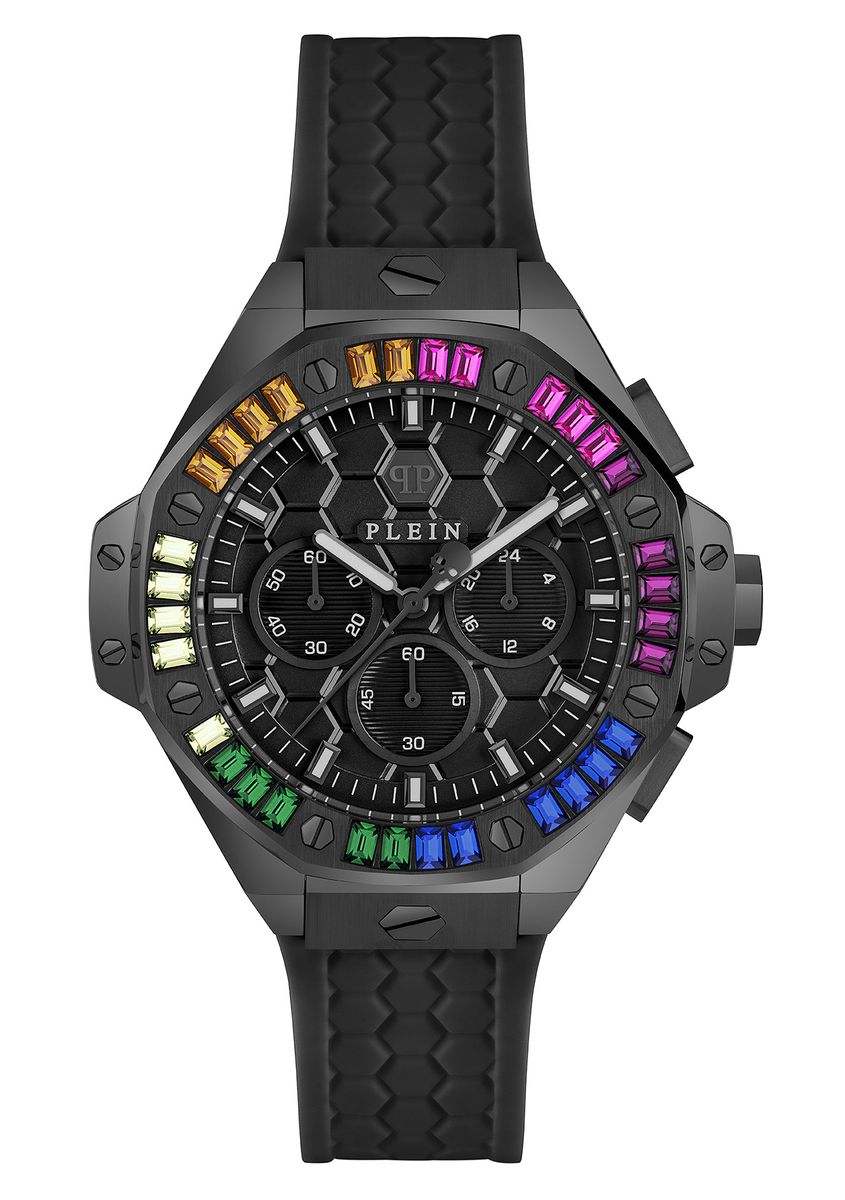 Philipp Plein Plein Chrono Royal Unisex schwarze Uhr PWPSA0724