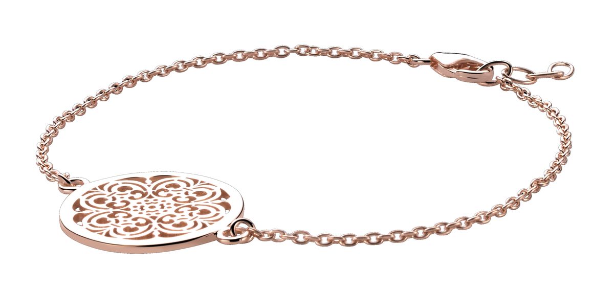 Armband mit bunten Steinen und Ringen