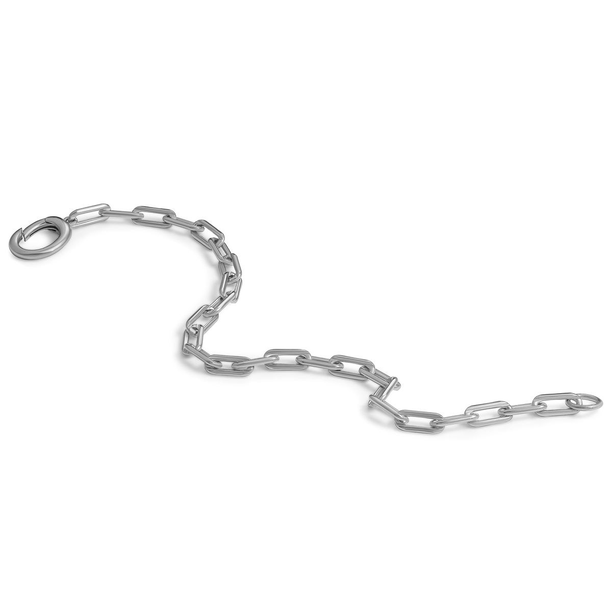 Minimalistisches Armband mit Büroklammergliedern