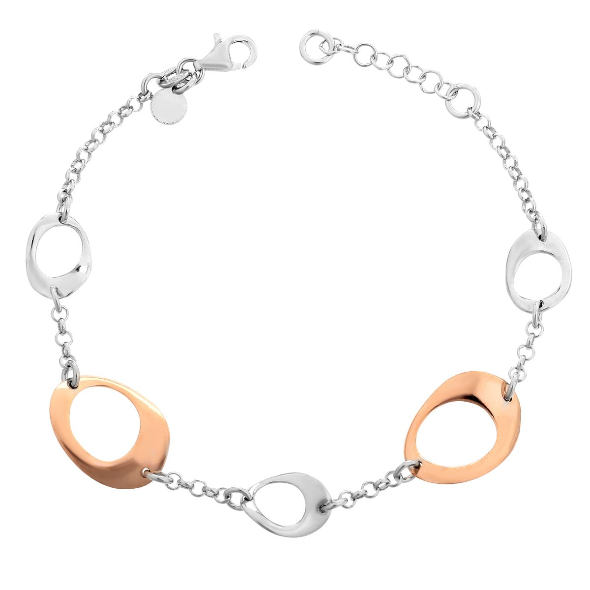 Orphelia 'Isotta' Damen-Armband aus 925er Sterlingsilber – Silber/Rosé ZA-7192