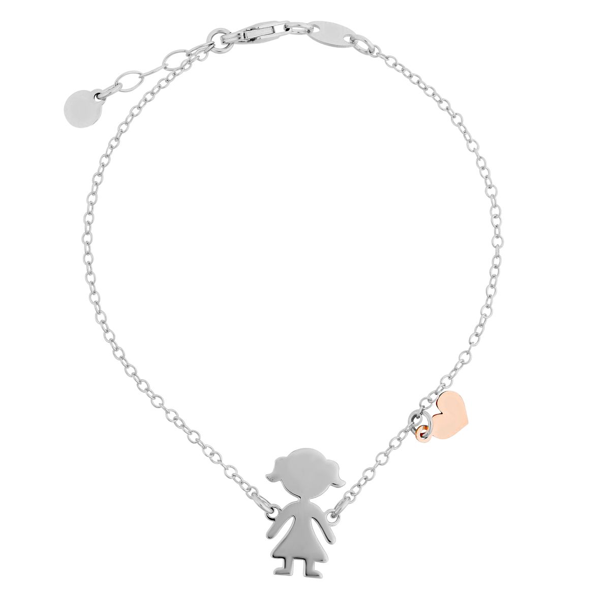 Orphelia 'Lyra' Damen Armband aus 925er Sterling Silber - Silber/Rosé ZA-7390