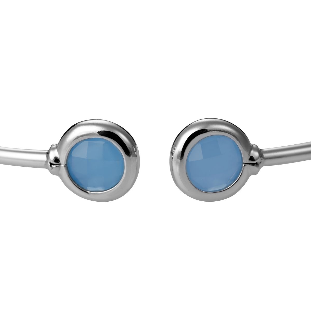 Elegante offene Silber-Armspange