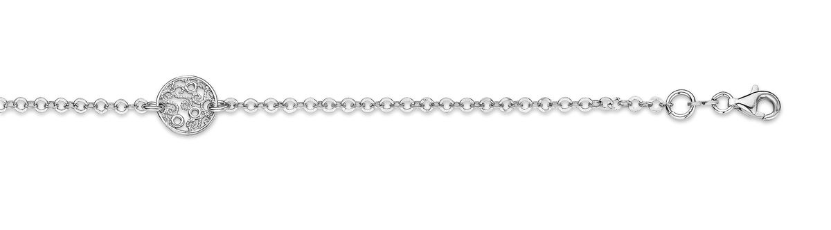 Filigranes Gliederketten-Armband aus Silber
