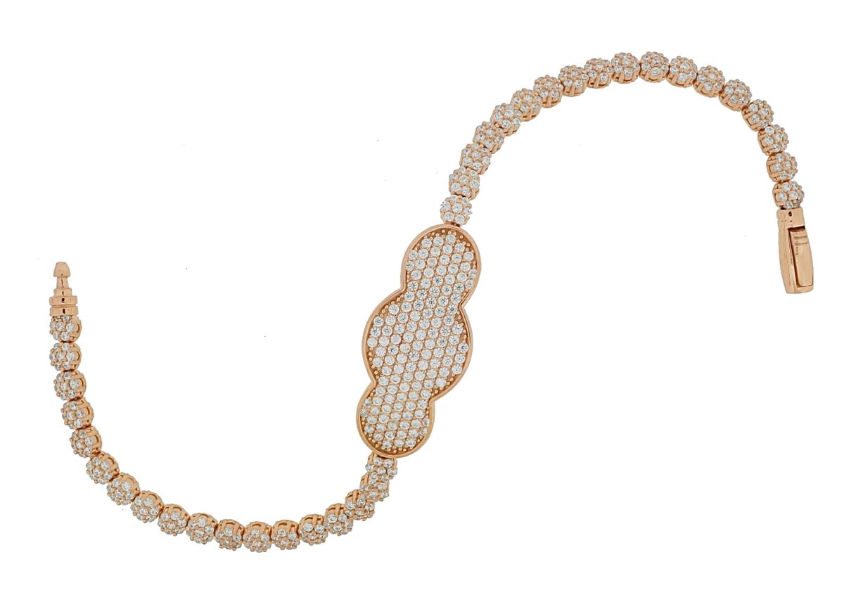 Orphelia Damen-Armband aus 925er Sterlingsilber, Rosé, ZA-6094