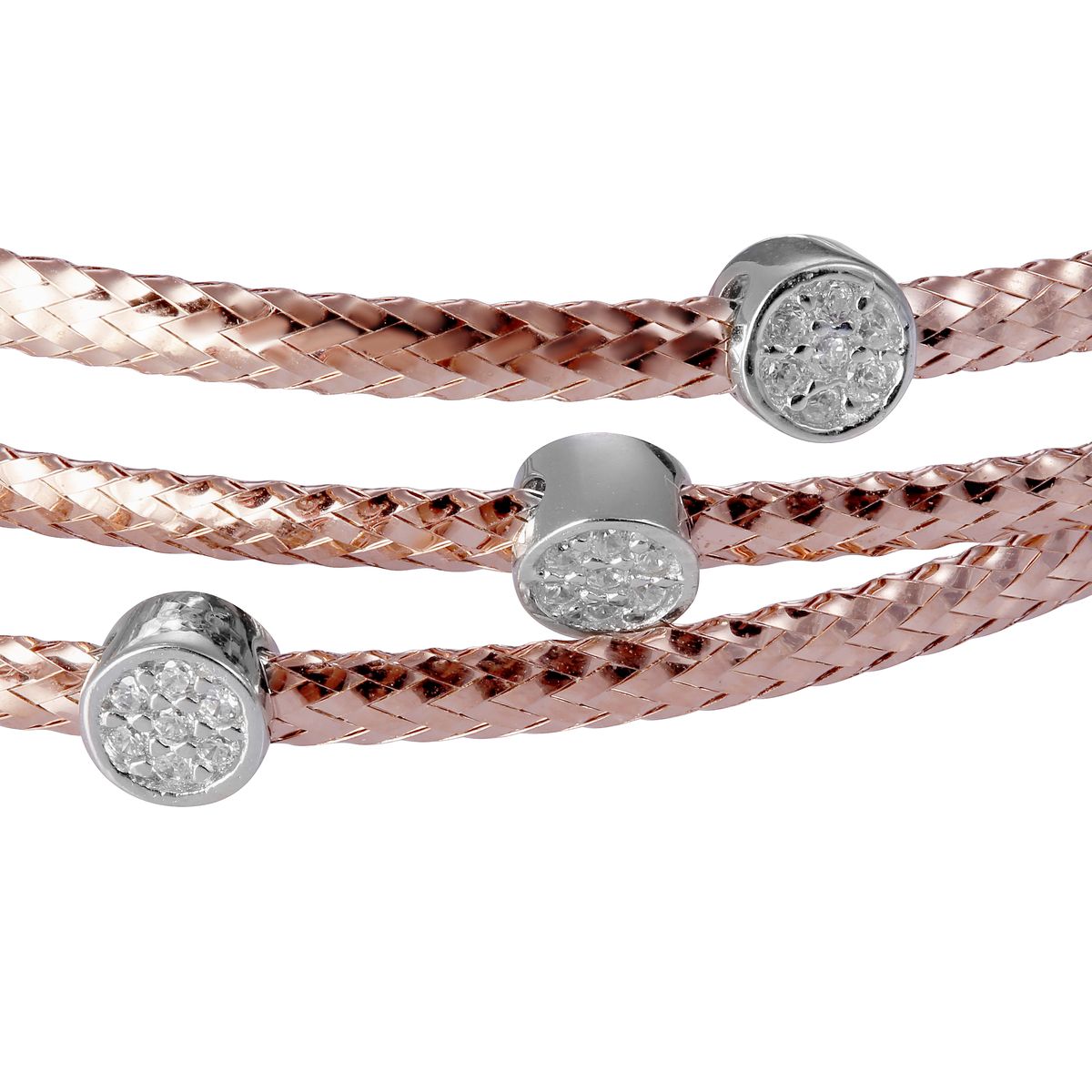 Orphelia Damen-Armband aus 925er Sterlingsilber, Rosé, ZA-7414