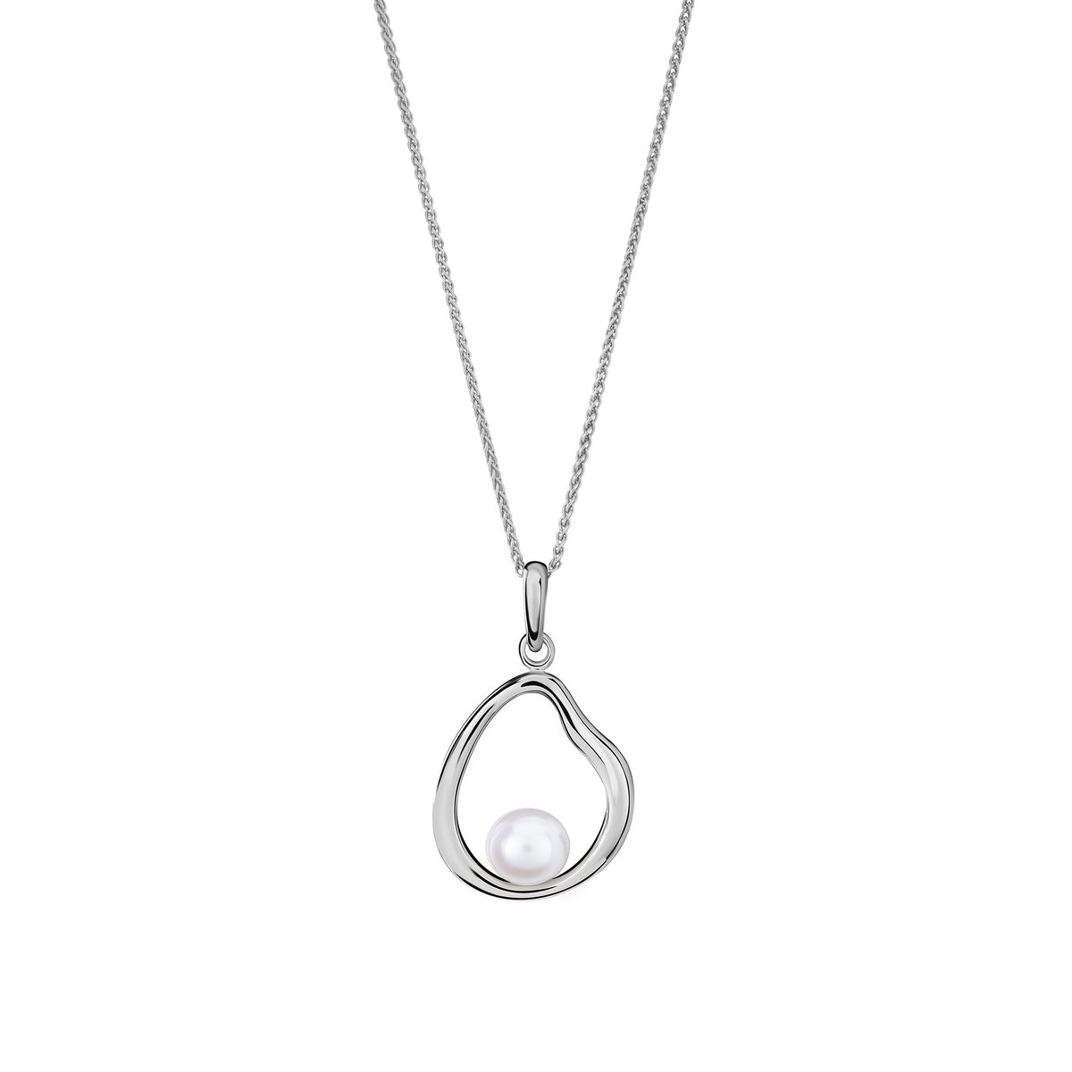Orphelia 'Baptiste' Damenkette mit Anhänger aus 925er Sterlingsilber – Silber ZH-7507