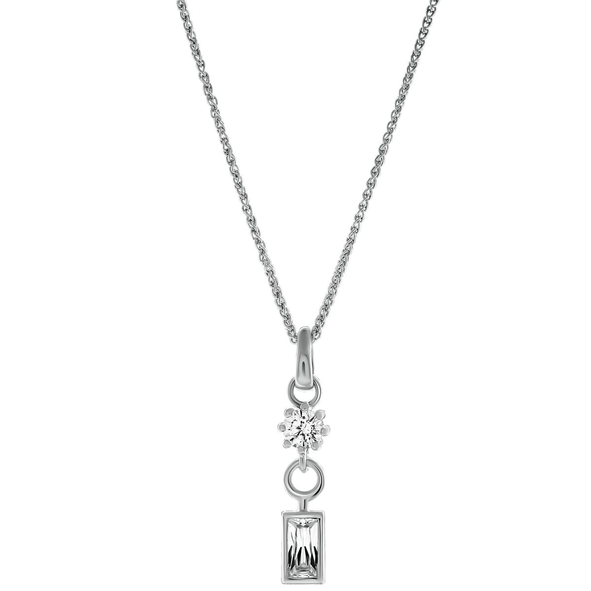 Orphelia 'Madelyn' Damen-Anhänger aus 925er Sterlingsilber mit Kette – Silber ZH-7583