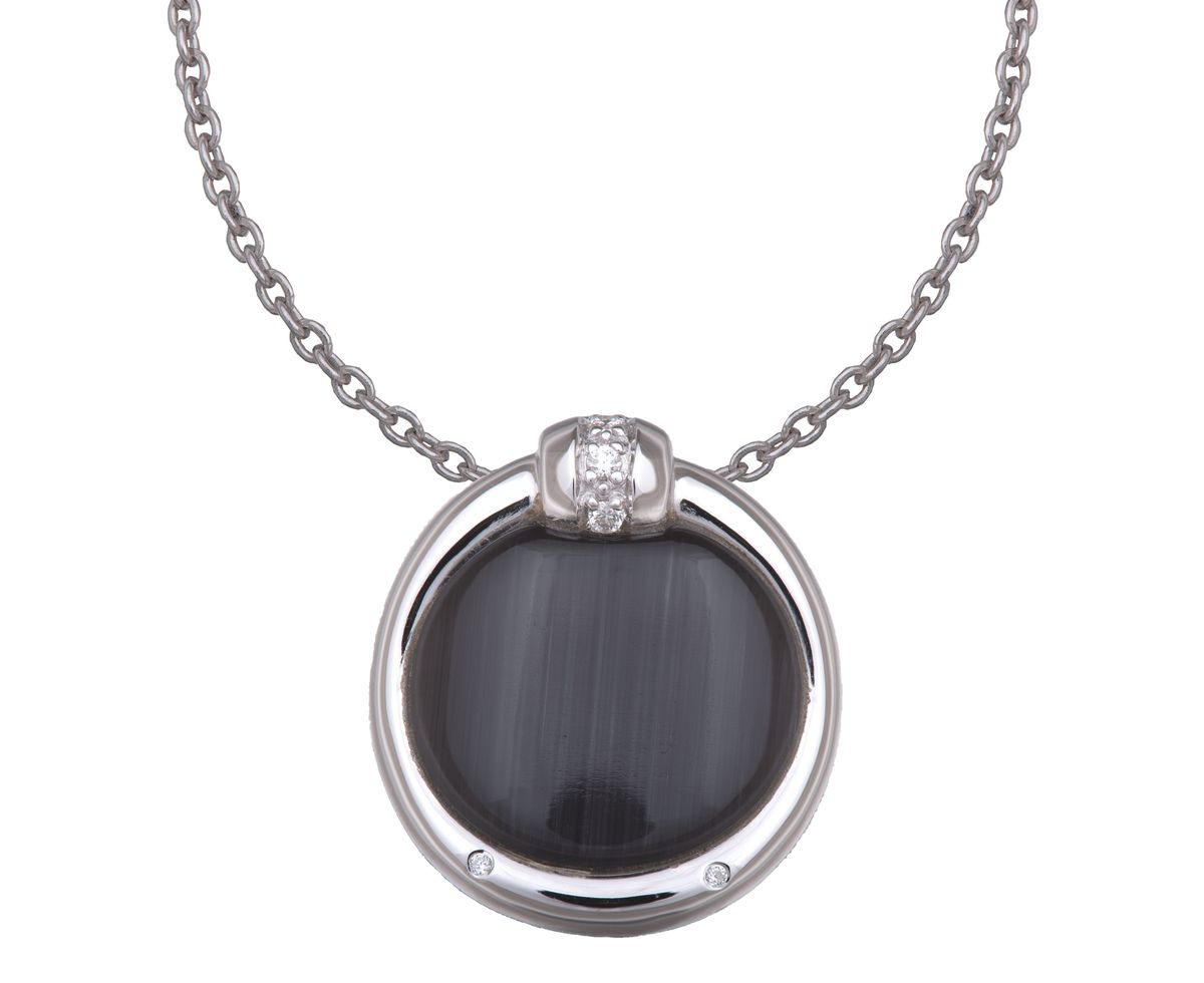 Orphelia Damen-Kette aus 925er Sterlingsilber mit Anhänger – Silber ZH-4560