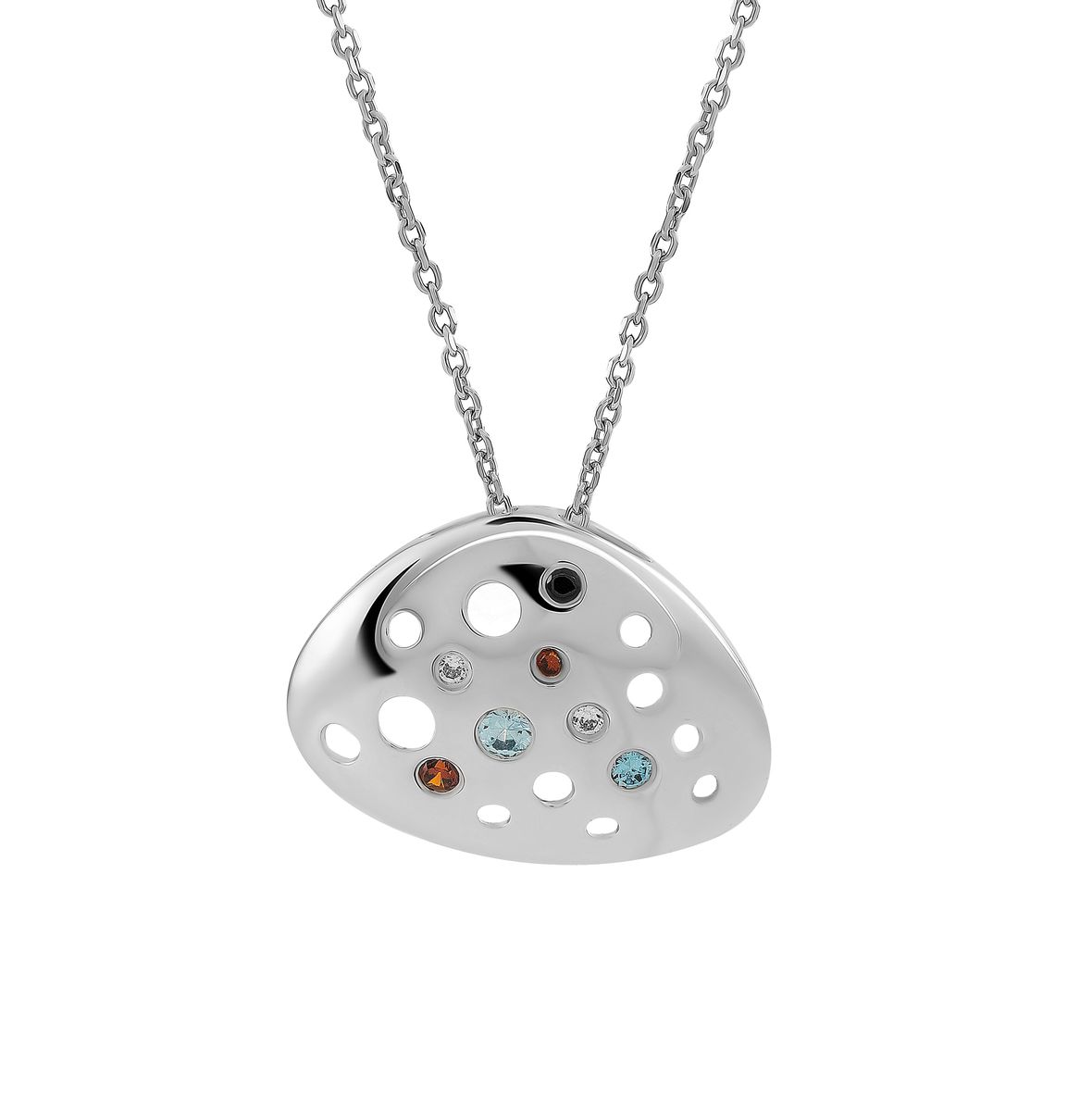 Orphelia Damen-Anhänger Sterling-Silber 925 mit Kette – Silber ZH-4480
