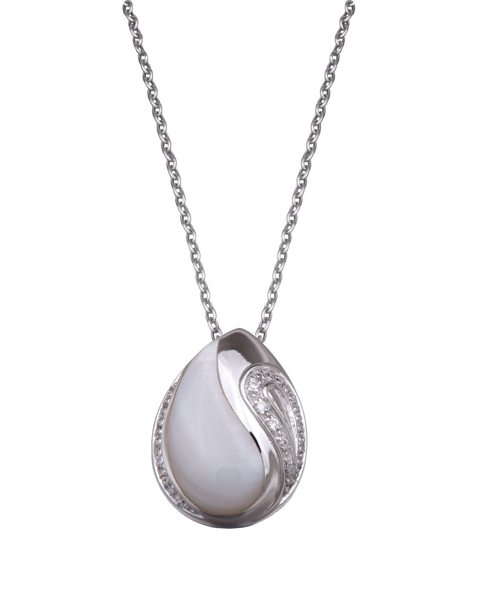 Orphelia Damen-Kette aus 925er Sterlingsilber mit Anhänger – Silber ZH-4557