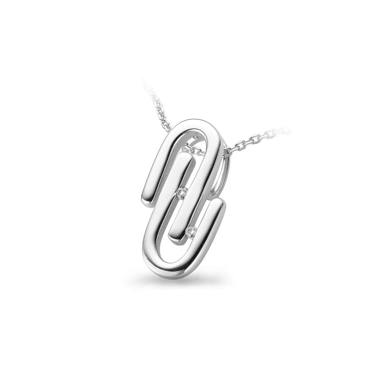 Orphelia Damen-Kette aus 925er Sterlingsilber mit Anhänger – Silber ZH-4638