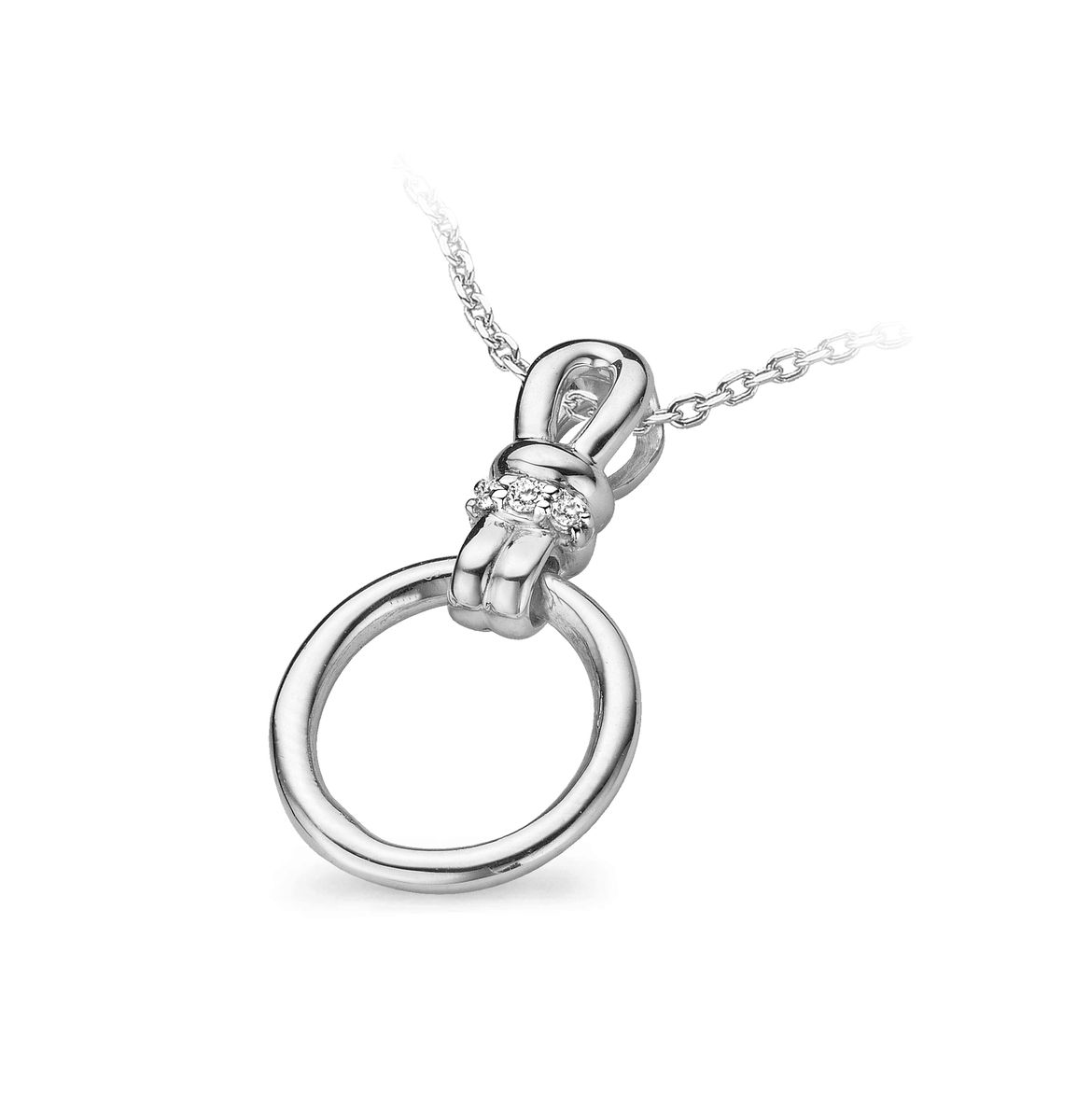 Orphelia Damen-Kette aus 925er Sterlingsilber mit Anhänger – Silber ZH-4746