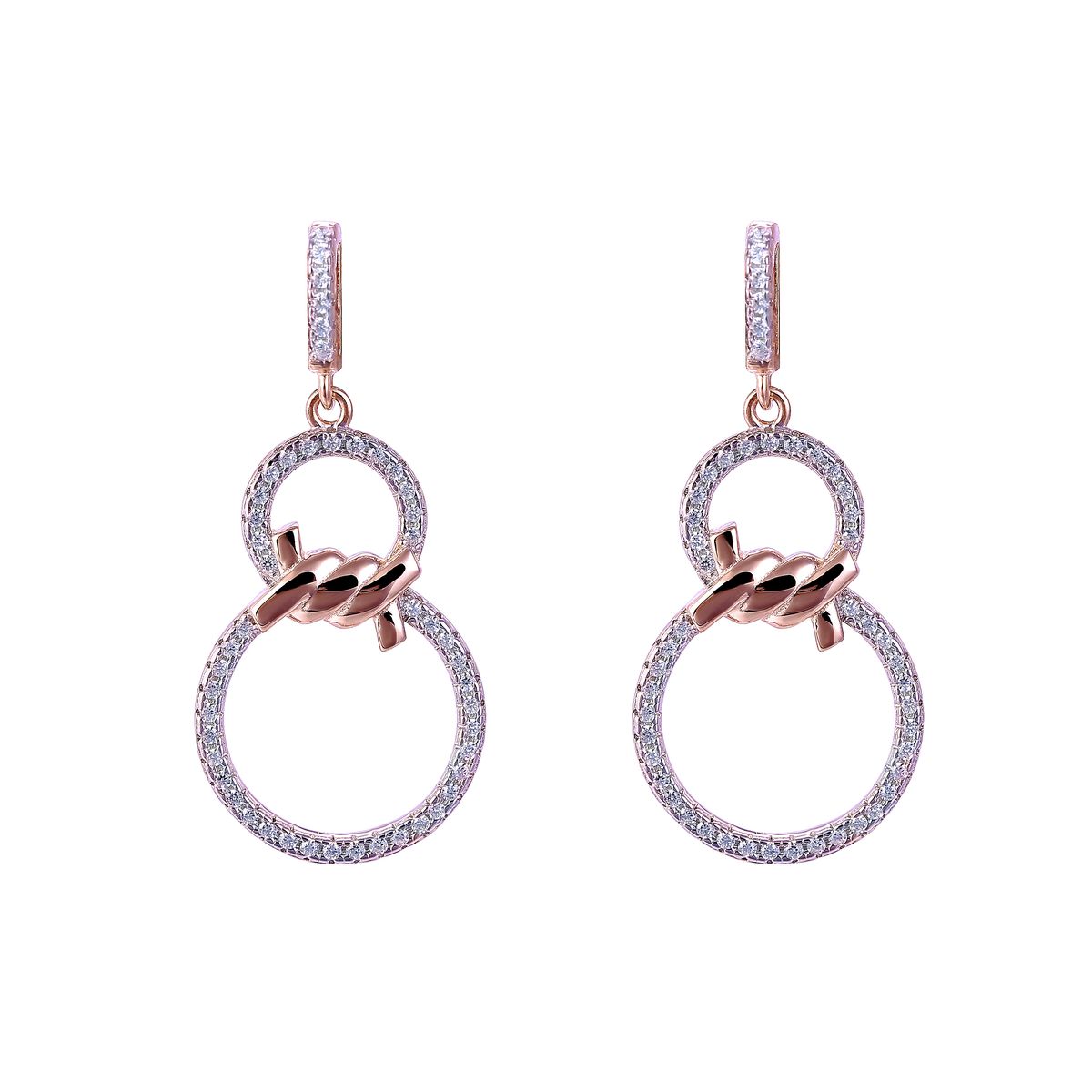 Orphelia 'Aavia' Damen Ohrhänger aus 925 Sterlingsilber - Rosé ZO-7422