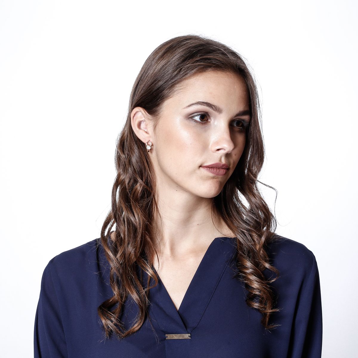 Elegante Creolen mit Pave-Besatz