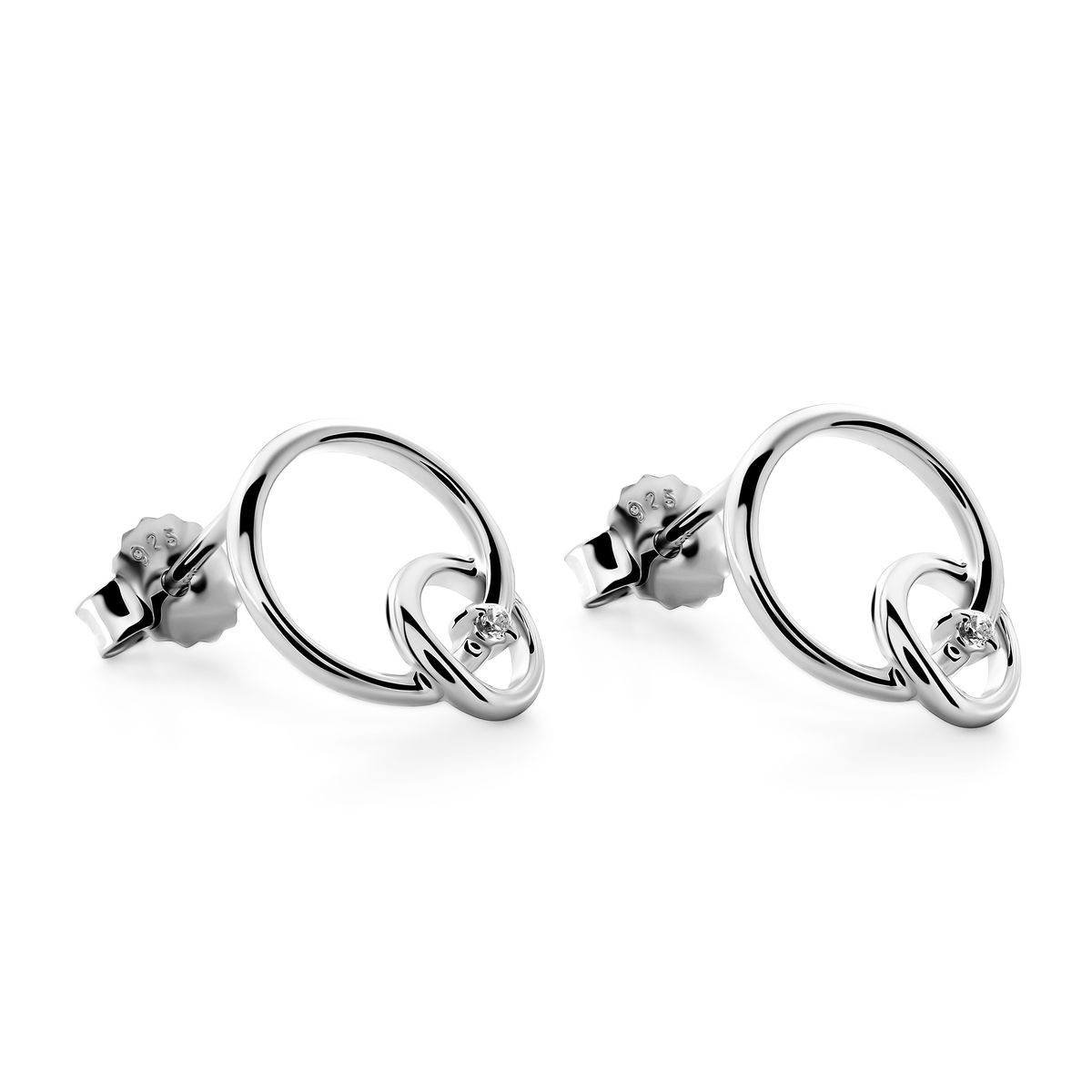 Orphelia 'Antoine' Ohrstecker aus 925er Sterlingsilber für Damen - Silber ZO-7503