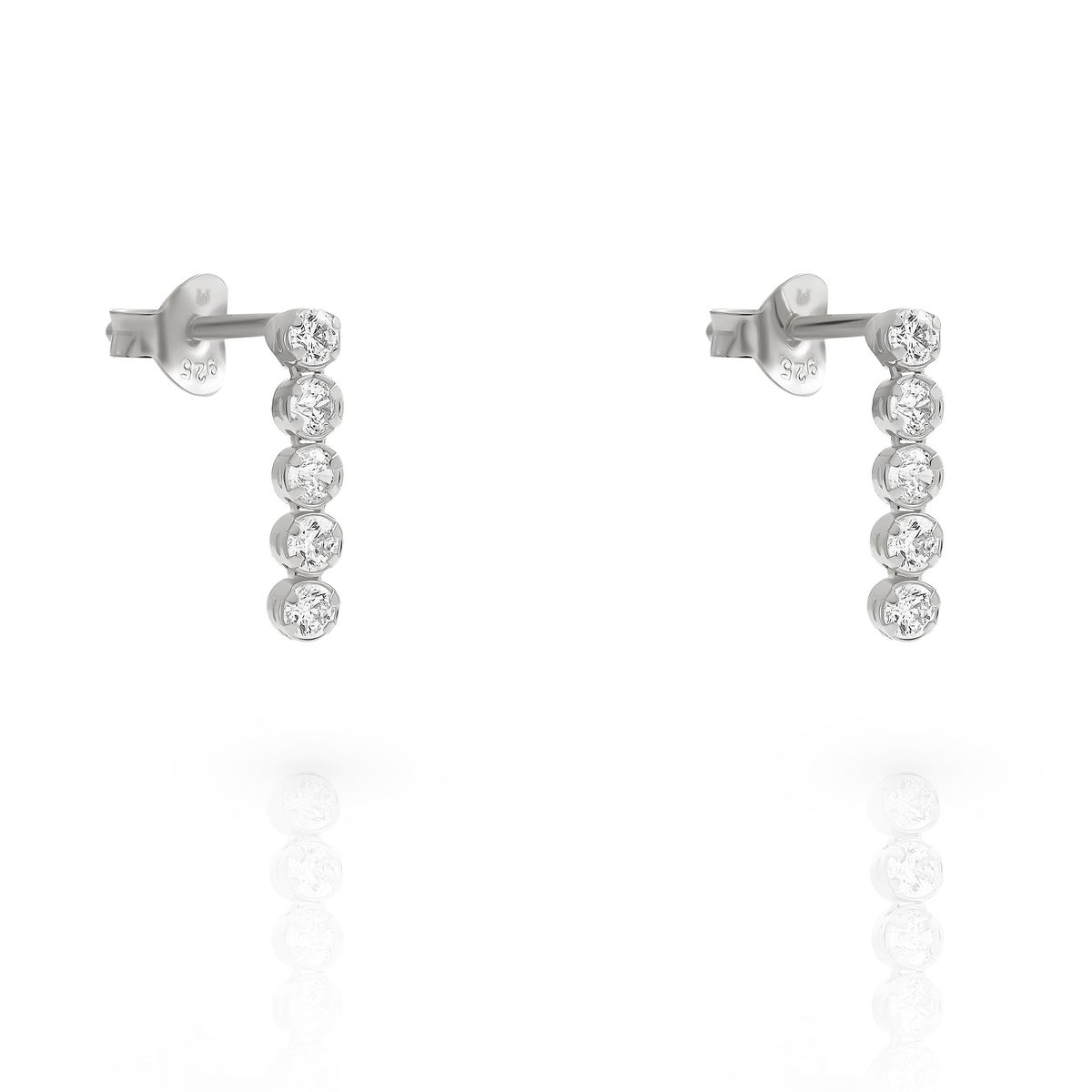 Orphelia 'Bling' Damen 925 Sterling Silber Ohrhänger - Silber ZO-7547
