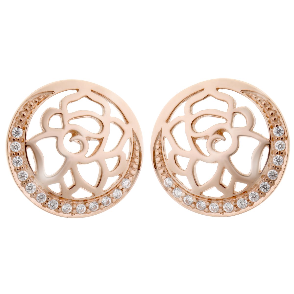 Orphelia 'Blair' Ohrstecker aus 925er Sterlingsilber für Damen - Rosé ZO-7089/1