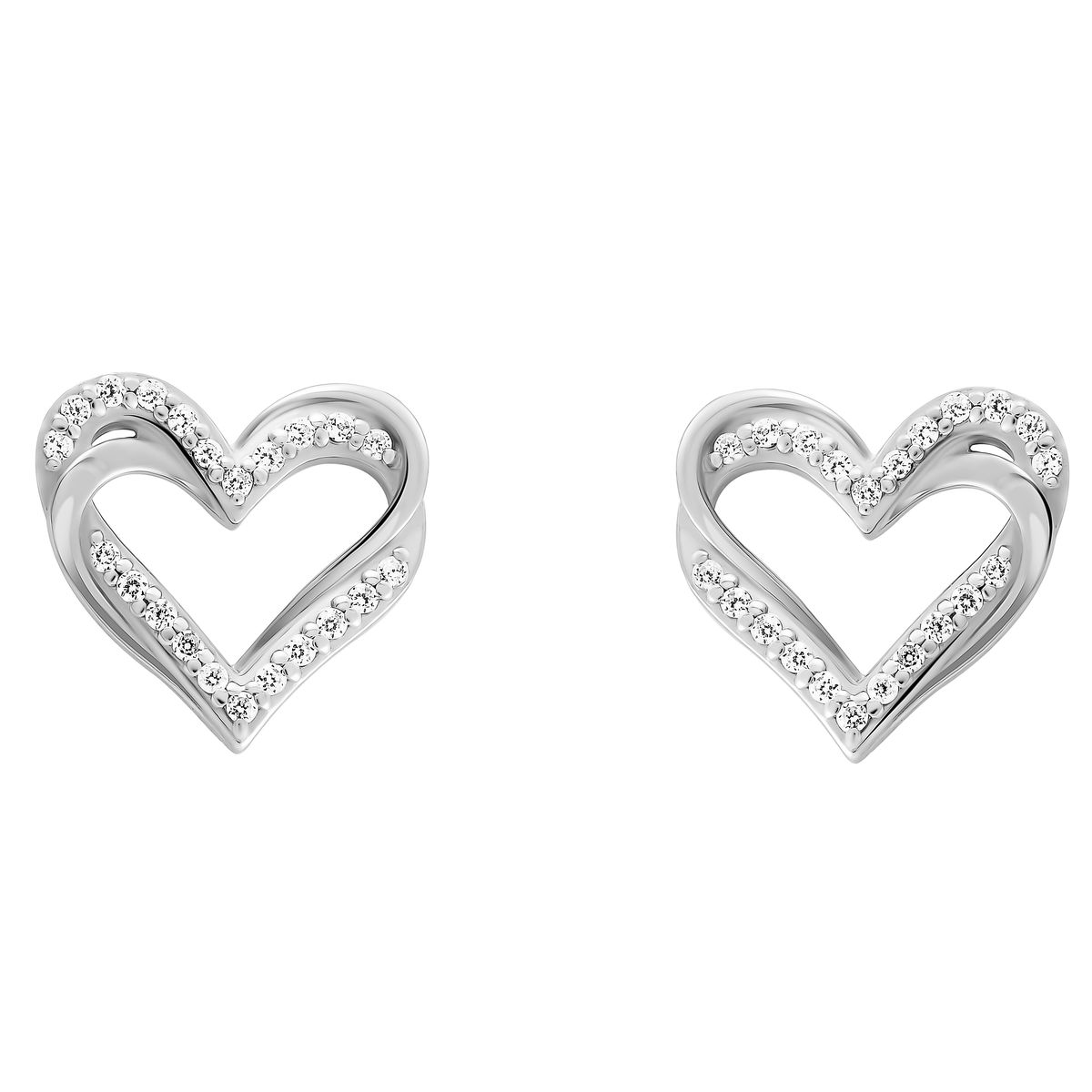 Orphelia 'Cecilia' Damen 925 Sterling Silber Ohrstecker - Silber ZO-7584