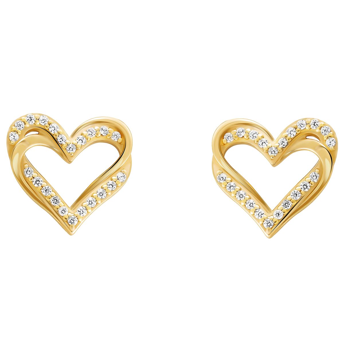 Orphelia 'Cecilia' Ohrstecker für Damen, 925 Sterlingsilber, Gold ZO-7584/G